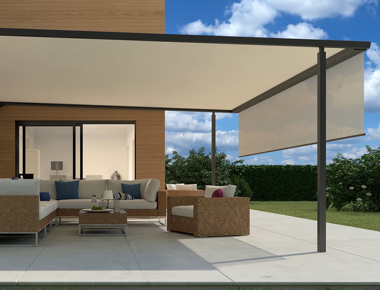 ERHARDT PM pergola awning - perfect shading for the terrace