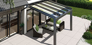 ERHARDT Terrassendach T100/ T150 INTEGRAL