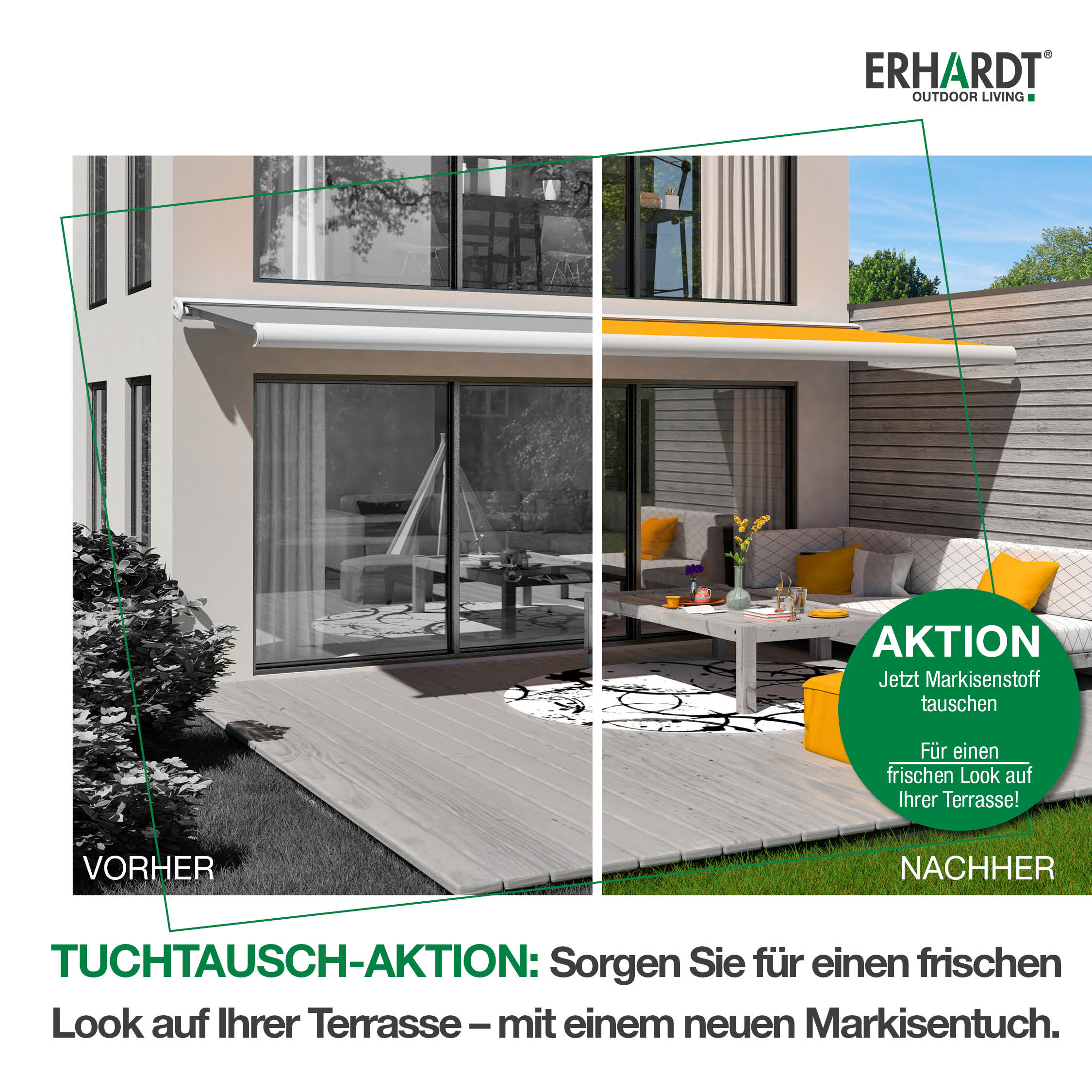 Markisentuch tauschen